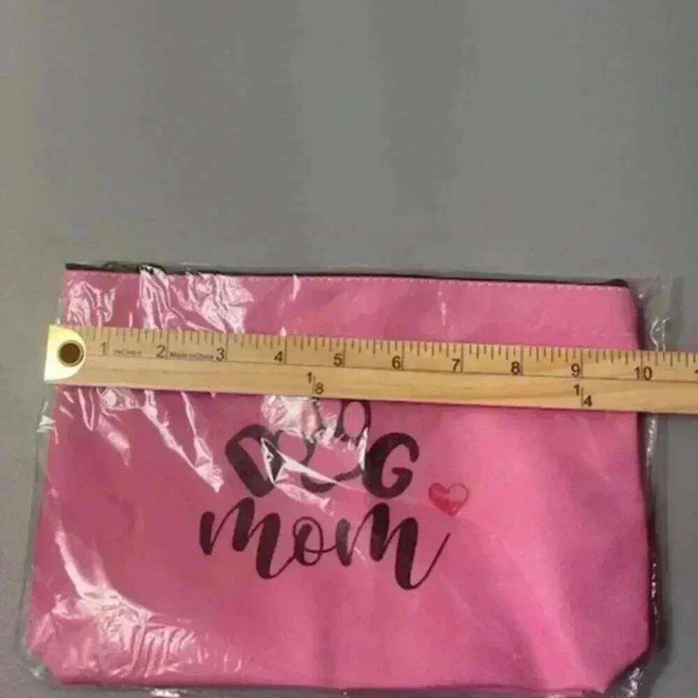 Dog‎ Mom Print Lined Cosmetic Makeup 8